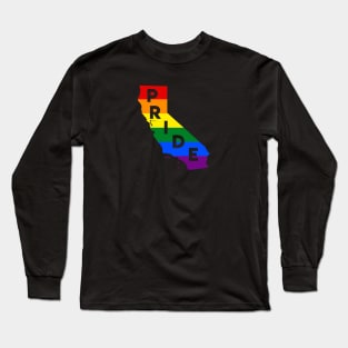 California LGBT Rainbow Pride Long Sleeve T-Shirt